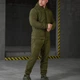 Флисовый спортивный костюм 7.62 Tactical кофта с капюшоном + штаны олива размер L - изображение 4
