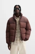Дута куртка з ріпстопу Zara S коричневий 6985/320/730 - изображение 1