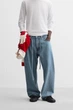Джинси вільного крою Zara Baggy Fit 31 синій 6045/300/427 - изображение 2
