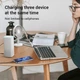 Универсальный кабель Asometech 3в1 USB-Lightning/ MicroUSB/ Type-C 6A 1.25 м быстрая зарядка/ турбо зарядка - изображение 6
