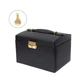 Шкатулка Casegrace SP-01111 Black для украшений и ювелирных изделий трехуровневая с зеркалом - изображение 2