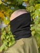 Зимовий тактичний баф для військових флісовий чорний - зображення 2
