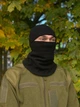 Тактическая балаклава военная флисовая зимняя армейская черная - изображение 1