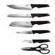 Набор ножей из 7 предметов Berlinger Haus Black Silver Collection (BH-2796) - изображение 3