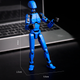 Подвижная фигурка Cyber Doll Красный - изображение 4