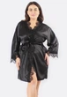 Домашній жіночій комплект Ghazel (шорти+майка+халат) 42 чорний_сірий (17111-37) - зображення 2