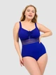 Злитий купальник великого розміру Fuba 28006 синій 7XL - зображення 5