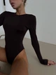 Боди женский – классический с круглым вырезом STYLE H № 293 Темно-коричневый 44-46 - изображение 5