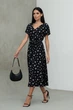 Жіноча літня сукня з куліскою, V-вирізом і кишенями RiMari 52 Чорний (rm20930) - изображение 4