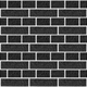 Самоклеющаяся декоративная 3Д панель имитация кирпича 700x700x5мм Черный - изображение 1