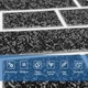 Самоклеющаяся декоративная 3Д панель имитация кирпича 700x700x5мм Черный - изображение 6