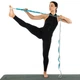 Лента стропа с 10 петлями для растяжки 230 х 3.7 см Stretch Strap Record FI-1723 бирюзовый - изображение 2