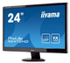 Монітор iiyama ProLite E2472HD чорний (24" VA/1920x1080/16:9/HDMI/DVI/VGA) Refurbished - изображение 4