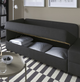 Розкладний диван 2-місний LINDAKRA IKEA 205.826.10 темно-сірий - зображення 4