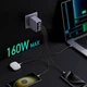 Ładowarka sieciowa Ugreen Nexode Pro 160W GaN Fast Charger Grey (UGR-25877) - obraz 5