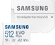 Карта пам'яті Samsung Evo Plus microSDXC 512GB UHS-I U3 V30 A2 + SD адаптер (MB-MC512SA/EU) - зображення 4