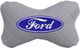 Подушка на подголовник EVAtech ECO 27 х 16 см Ford Серая с серой нитью (SPCRGGVV010) - изображение 1