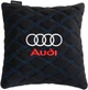 Подушка EVAtech 30 х 30 см Audi Черная с синей нитью (SPSALHRBLV003) - изображение 1