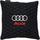 Подушка EVAtech 30 х 30 см Audi Черная с синей нитью (SPSALMRBLV003) - изображение 1