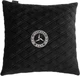 Подушка EVAtech 40 х 40 см Mercedes-Benz Черная с черной нитью (SPBALHRBBV016) - изображение 1