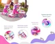 Роликовые коньки раздвижные Inline Skates PU свет размер 29-33 стелька 18-20,5 см с шлемом и защитой Pink (3746347574) - изображение 4
