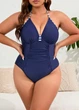 Роздільний купальник FS Emily Size Plus 0XL (48-50) Синій (7176) - зображення 2