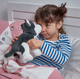 Плюшевая игрушка LIVLIG хаска IKEA 904.142.70 черный/белый - изображение 5