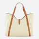 Torba shopper damska materiałowa Furla WB01729BX35423331S1007 Mleczny/Brązowy (800070334447) - obraz 2