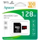 Карта памяти microSD 128Gb Apacer class 10 UHS-I V10 A1 + SD адаптер (AP128GMCSX10UB-RA) - изображение 2