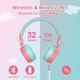 Навушники дитячі New Bee KH22 Pink - зображення 2