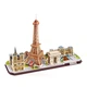 3D пазл CubicFun City Line з LED-підсвіткою Париж (L525h) - зображення 2