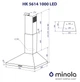 Витяжка купольна Minola HK 5614 I 1000 LED - изображение 11