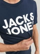 Футболка хлопковая длинная мужская Jack & Jones 12151955 L Темно-синяя (5714487088233) - изображение 5