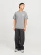 Футболка хлопковая длинная мужская Jack & Jones 12151955 M Серая (5715671957366) - изображение 3