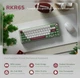 Клавіатура Royal Kludge R65 Біло-Зелена формату 65%, Chartreuse Switch - зображення 2