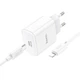 Зарядное устройство Hoco 30W PD3.0 Быстрая зарядка айфон Блок Type-C и кабель зарядки Type-C to Lightning 1м Белый - изображение 6