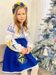 Костюм вишиванка для дівчинки Ластівки синій 122 - изображение 3