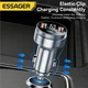 Автомобільний зарядний пристрій у прикурювач ESSAGER (80 Вт, два порти USB + Type-C) Quick Charge - зображення 7