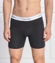 Набор боксеров мужских анатомических трусов удлиненный фасон Calvin Klein men boxer 3 шт в наборе, размер S черные, с белым поясом. - изображение 2