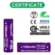 Акумулятор 14500/AA Li-Ion Vapcell INR14500 F15, 1500mAh, 3A, 4.2/3.6/2.5V, Purple - зображення 6