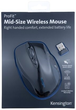 Mysz Kensington Pro Fit Mid-Size Wireless Czarna (K72405EU) - obraz 3