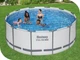 Каркасный бассейн Bestway 56418 Steel Pro Max 366х100 см Объем 9150 лит с фильтр-насосом и лестницей - изображение 8