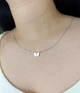 Колье серебряное с цирконием "Бабочка" 42-44 см Арт.12000 - изображение 9