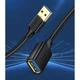 Кабель Ugreen US129 USB3.0, AM-AF 3m, Connector gold-plated Black (30127) - изображение 5