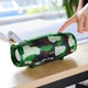 Портативна колонка BOROFONE BR3 Rich sound sports wireless speaker IPX5, BT5.0, AUX, USB, TF, FM, TWS, 10W, 3h Camouflage Green - зображення 3