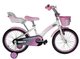 Детский велосипед Kids Bike Crosser 3 - 16 розовый с дополнительными колесами для девочек 5 лет и старше легкий прочный с ножным и ободным тормозом 16 дюймов стальная рама - изображение 3