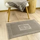 Махровое полотенце жаккардовое для ног GM Textile 50х70см 600г/м2 (Пепельный) - изображение 2
