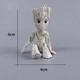 Игровая фигурка для декора Groot Marvel / статуэтка Грут из фильмов Марвел, 6x4 см, белый "G" (98765896) - изображение 4