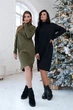 Жіноча сукня вільного силуету з ангори RiMari 48 Хакі (rm19778) - изображение 6