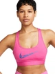 Спортивный топ для фитнеса женский Nike Bra FN2898-605 XS Розовый/Голубой (0196975000722) - изображение 3